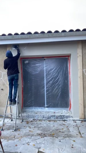 Encadrement de menuiseries à l'enduit, Toulouse